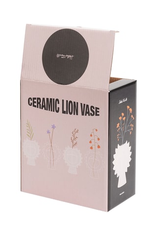 Keramische Vaas - 20 cm - Beige