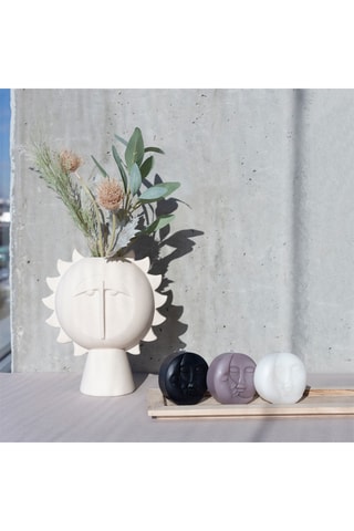 Keramische Vaas - 20 cm - Beige