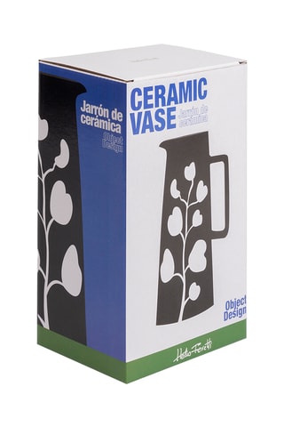 Keramische Vaas - 24,8 cm - Zwart