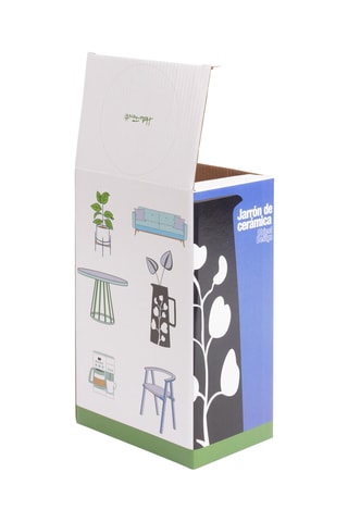 Keramische Vaas - 24,8 cm - Zwart