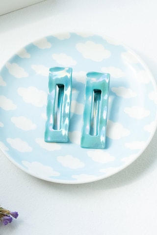 2 Wasknijpers - Turquoise