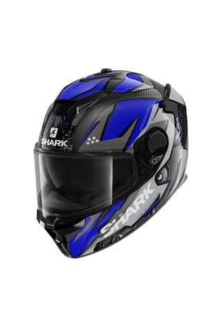Integraalhelm Spartan Gt Carbon Urikan - Blauw en Wit
