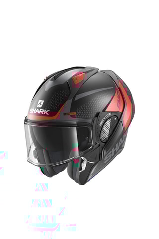 Modulaire Jethelm Evo Gt Encke - Zwart en Rood