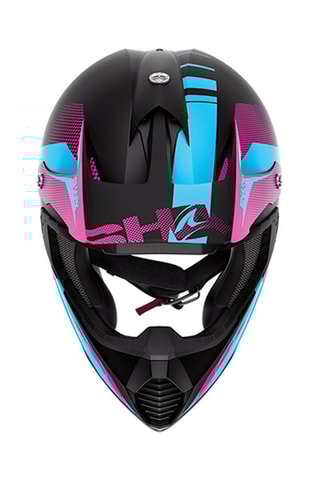 Crosshelm VARIAL ANGER Zwart en Turquoise