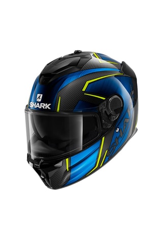 Integraalhelm SPARTAN GT CARBON - Blauw en Felgeel