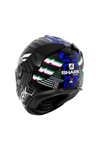 Integraalhelm SPARTAN GT E-BRAKEE - Zwart en Blauw