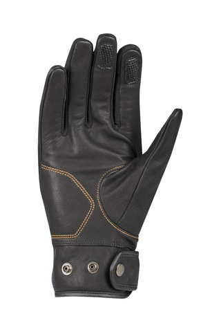 Gants en cuir de chèvre et jean Hunky - Noir et bleu marine - Segura