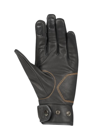 Gants en cuir de chèvre et jean Hunky - Noir et bleu marine - Segura