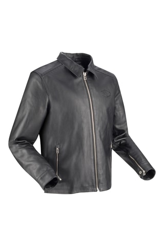 Veste en cuir Bogart - Noir - Segura