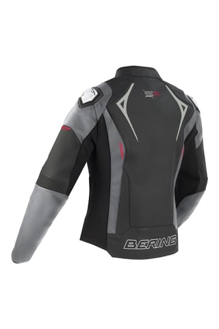 Veste en cuir Lady Snap - Noir et gris - Bering