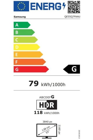 Téléviseur Samsung QLED Ultra HD 4K 55" Smart TV - 139 cm