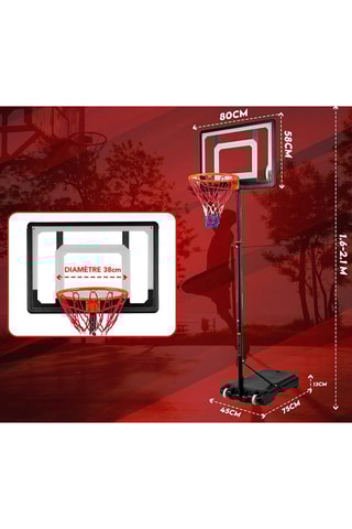 Panier Basket De Faugères - Training - 1,6 à 2,1 m