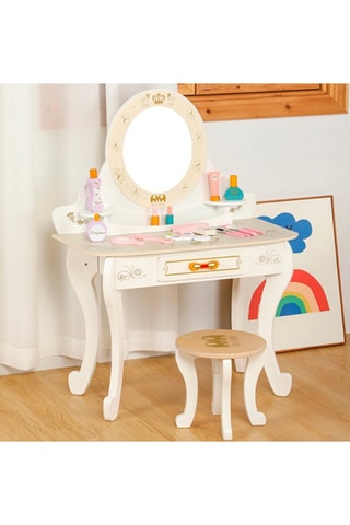 Coiffeuse TechKidz - En bois - Avec tabouret et accessoires