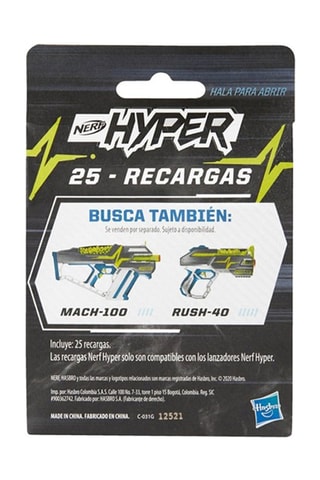 Hasbro Nerf Hyper - 25 billes en mousse