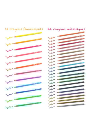 Set coloriage TechKidz - Set 240 crayons