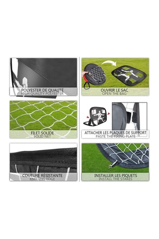 Cage de foot De Faugères Pliable - 120 x 90 cm