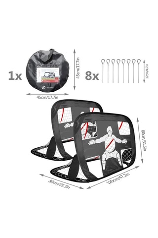 Cage de foot De Faugères Pliable - 120 x 90 cm