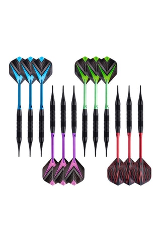 12 Fléchettes De Faugères Pointe plastique - 19 gr