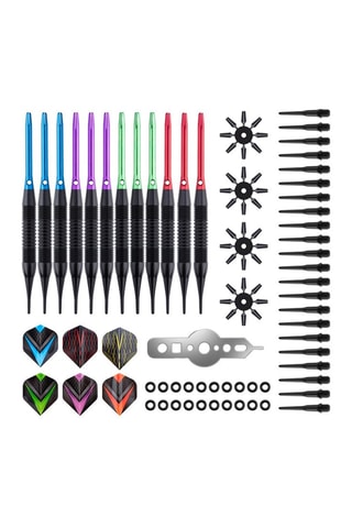 12 Fléchettes De Faugères Pointe plastique - 19 gr