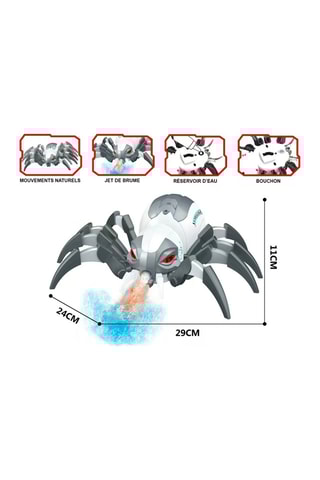Araignée télécommandée TechKidz - Jet de brume
