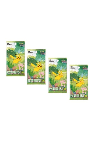 Pokémon - 4 Boosters - Collect 151 Journey - Version chinoise