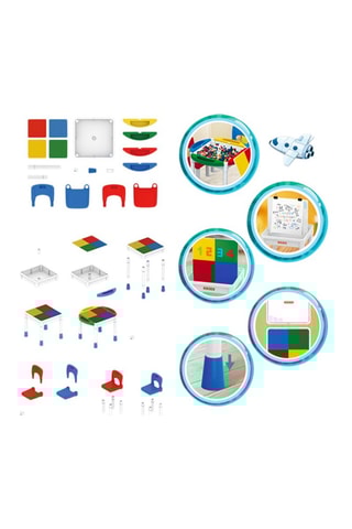 Table de construction TechKidz - Chaises et rangements