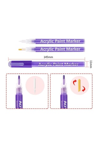 12 feutres TechKidz - Marqueurs acryliques