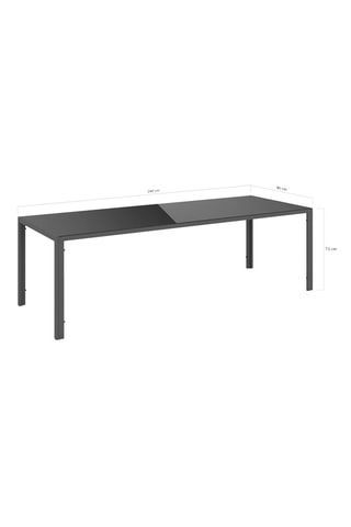 Table de jardin Formentera - 240 x 73 x 90 cm