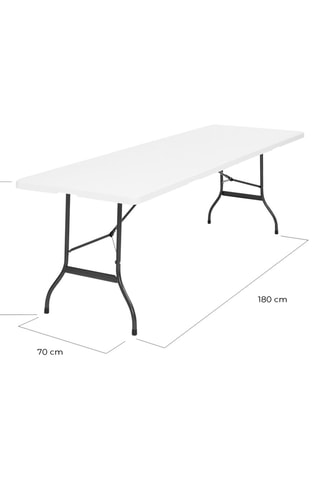 Table pliable - Blanc et anthracite
