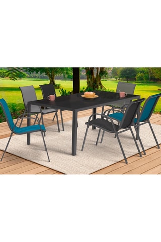 6 chaises de jardin - Multicolore