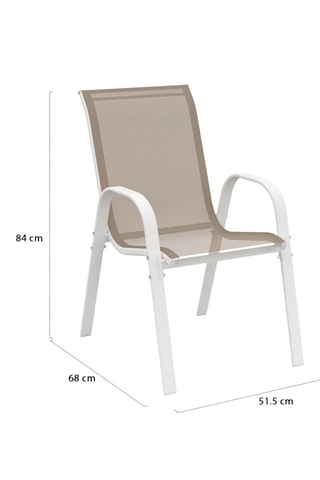 4 chaises de jardin - Empilables