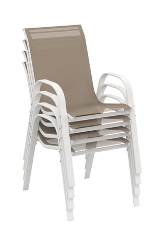4 chaises de jardin - Empilables