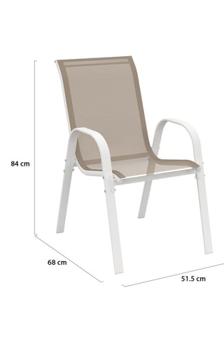 6 chaises de jardin - Empilables