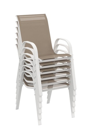 6 chaises de jardin - Empilables
