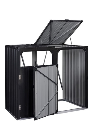 Cache-poubelles double - Anthracite