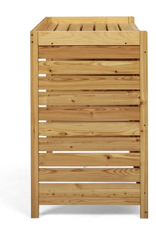 Cache-climatisation extérieur en bois - 