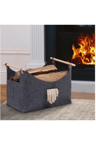 Sac de transport pour bûches - Gris