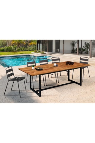Table de jardin extensible - 200 x 90 x 75 cm