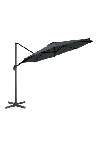 Parasol rond 360° - Déporté, housse et pied