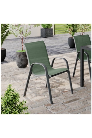6 chaises de jardin empilables