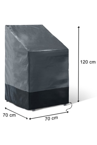 Housse de protection pour chaises  - Gris et noir
