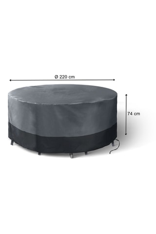 Housse de protection pour table ronde  - 220 x 220 x 74 cm