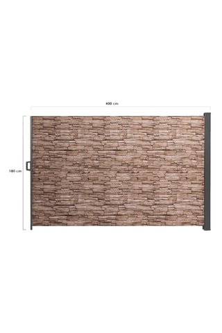 Paravent rétractable occultant - 400 x 180 cm