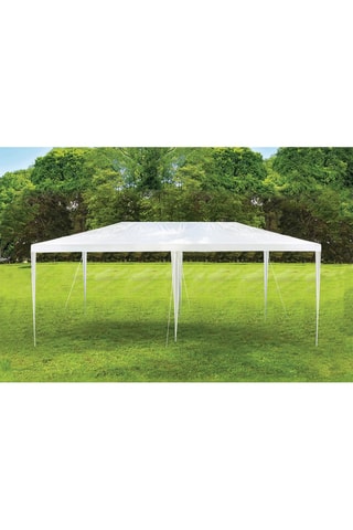 Tente de réception extérieure - Blanc - 6 x 2,5 x 3 m