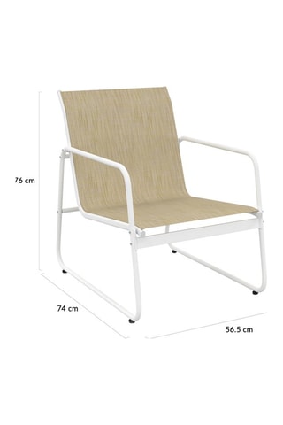 Salon de jardin Minorca - 75 x 44,5 x 41 cm - 4 places