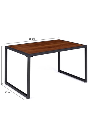 Salon de jardin Ozéa - 4 places - Plateau en bois