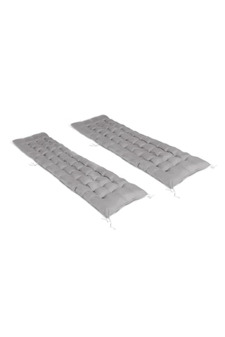 2 coussins pour chaise longue - Gris