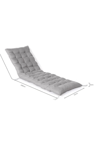 2 coussins pour chaise longue - Gris