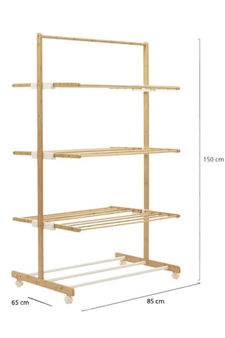 Séchoir 3 niveaux pliable - 22 m d'étendage