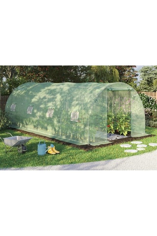 Serre tunnel de jardin - Vert - 18 m²